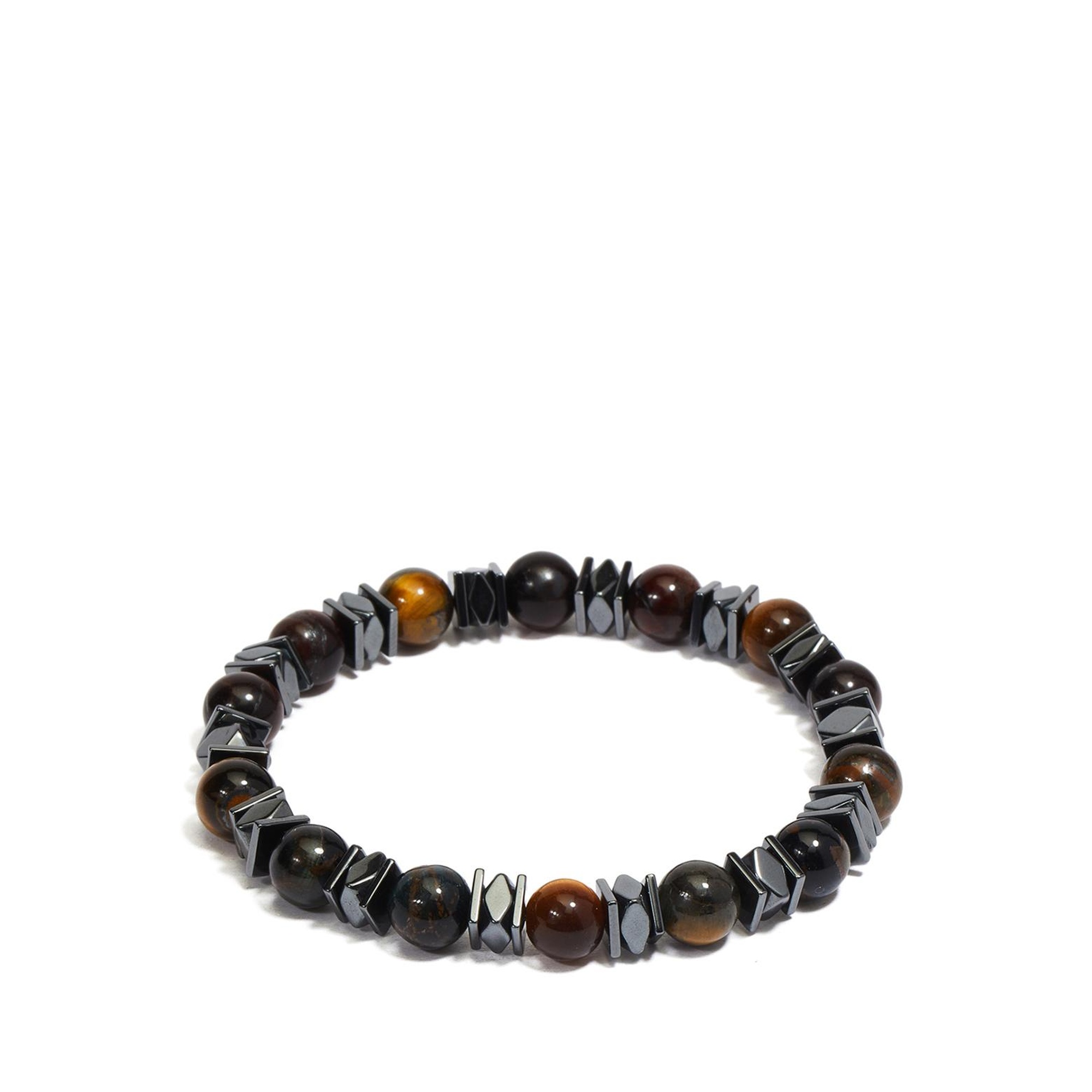 Network Erkek Kahverengi Doğal Taşlı Bileklik