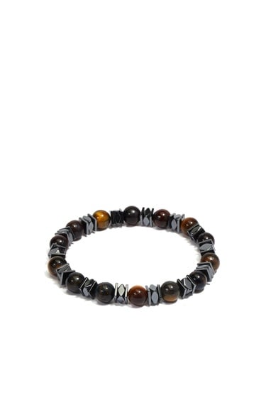  Network Erkek Kahverengi Doğal Taşlı Bileklik