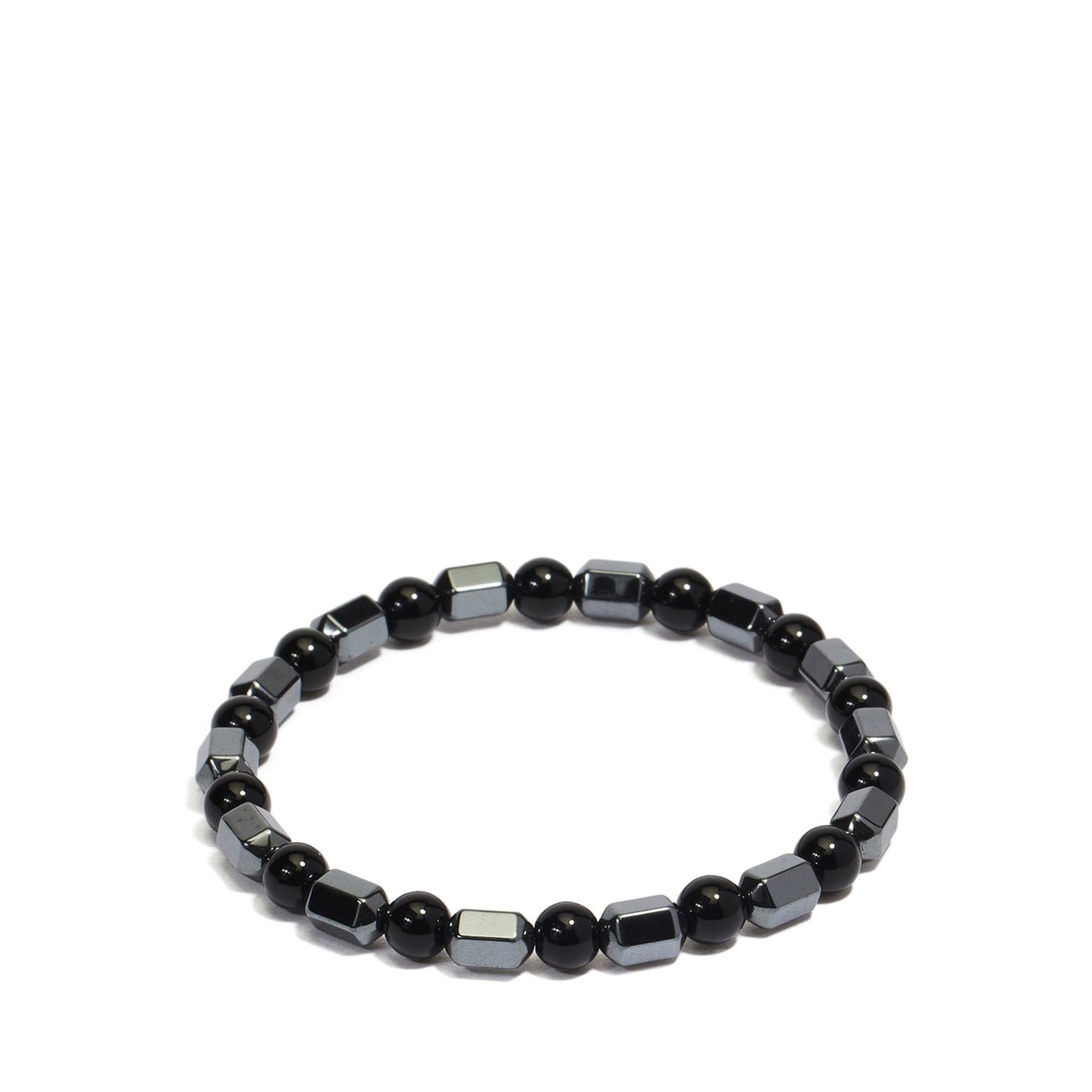 Network Erkek Siyah Doğal Taşlı Bileklik