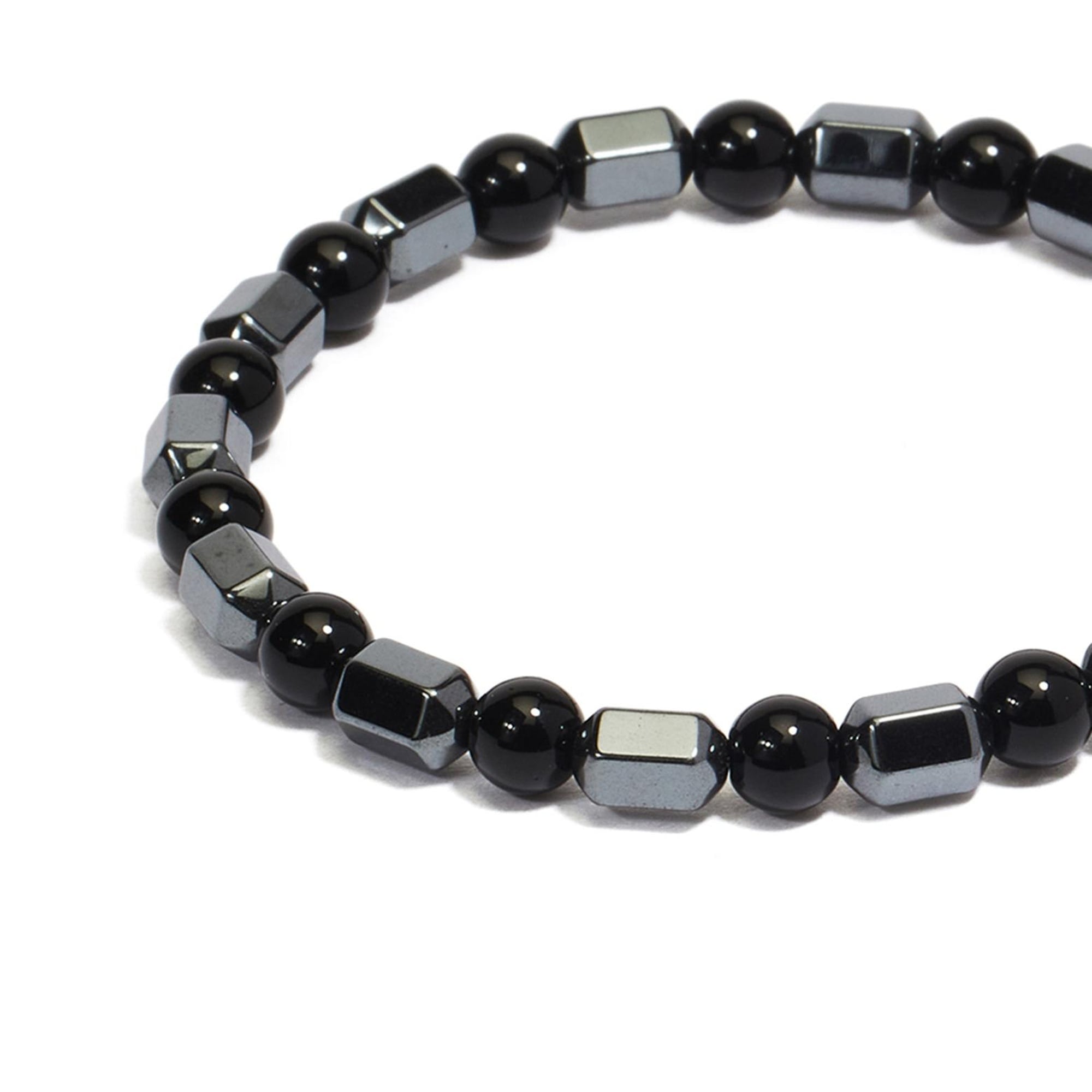 Network Erkek Siyah Doğal Taşlı Bileklik