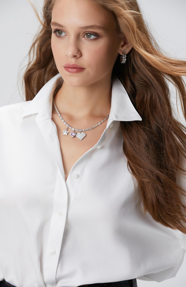  Network Kadın Silver Kolye