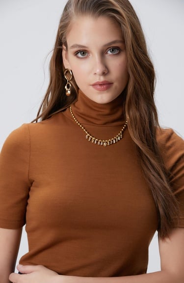  Network Kadın Gold Kolye