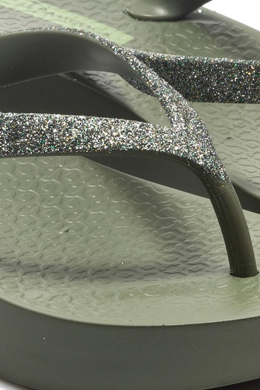  Mesh Chic Kadın Parmak Arası Terlik Yeşil 35/40