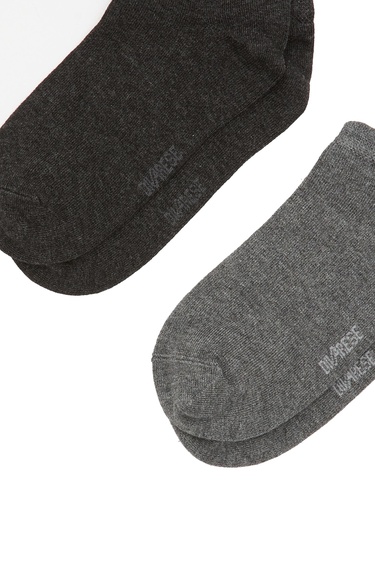  Divarese Kadın Antrasit Beyaz 2li Çorap