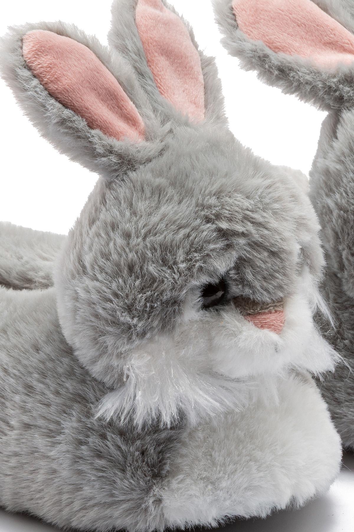 Rolly Çocuk Hayvanlı Panduf Gri 24/31