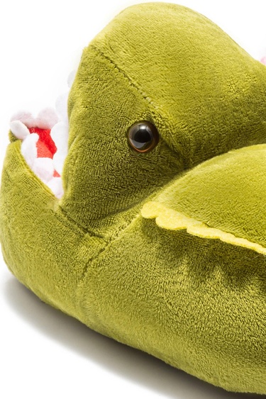  Dinos-2 Çocuk Hayvanlı Panduf Yeşil 30/38