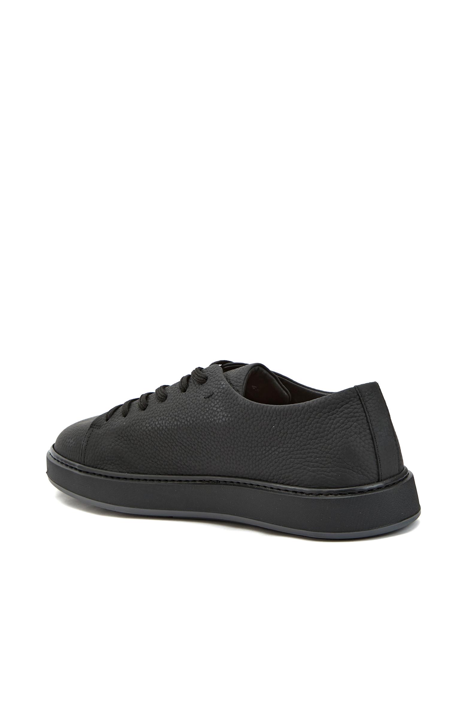 Network Erkek Siyah Deri Sneaker