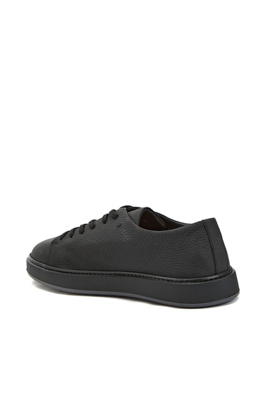  Network Erkek Siyah Deri Sneaker