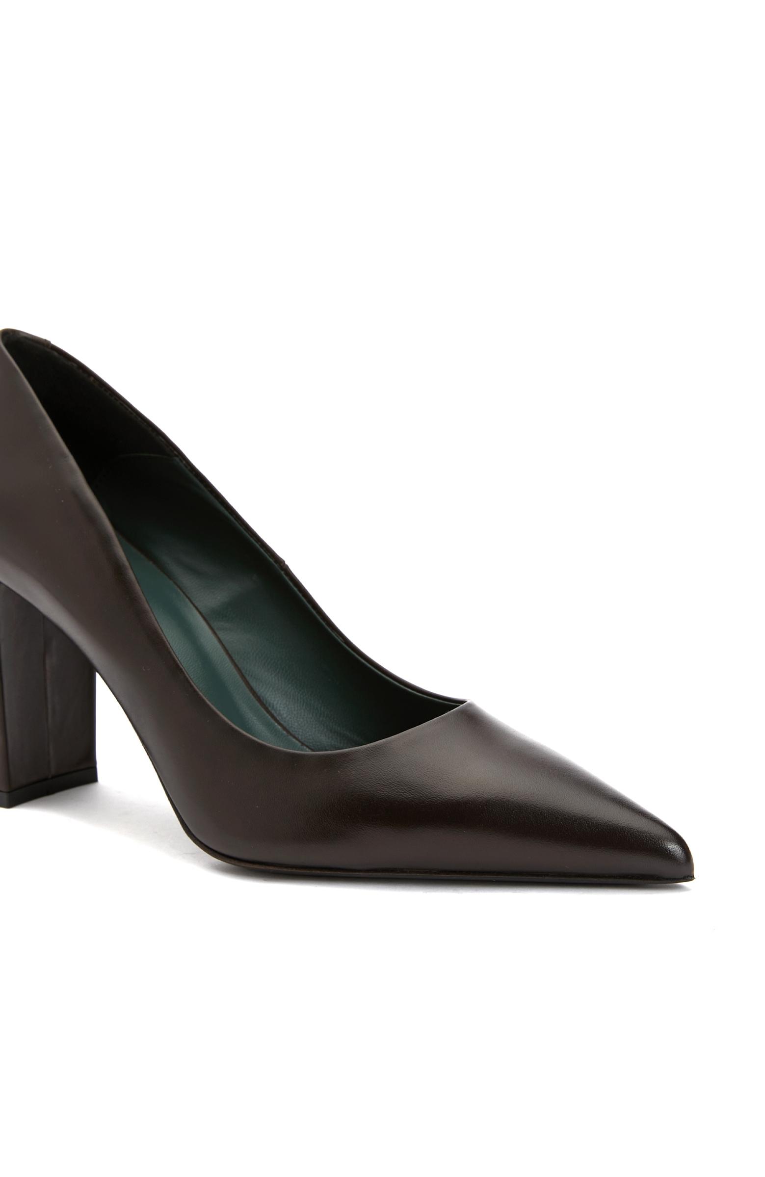  George Hogg Kadın Kahverengi Deri Topuklu Ayakkabı