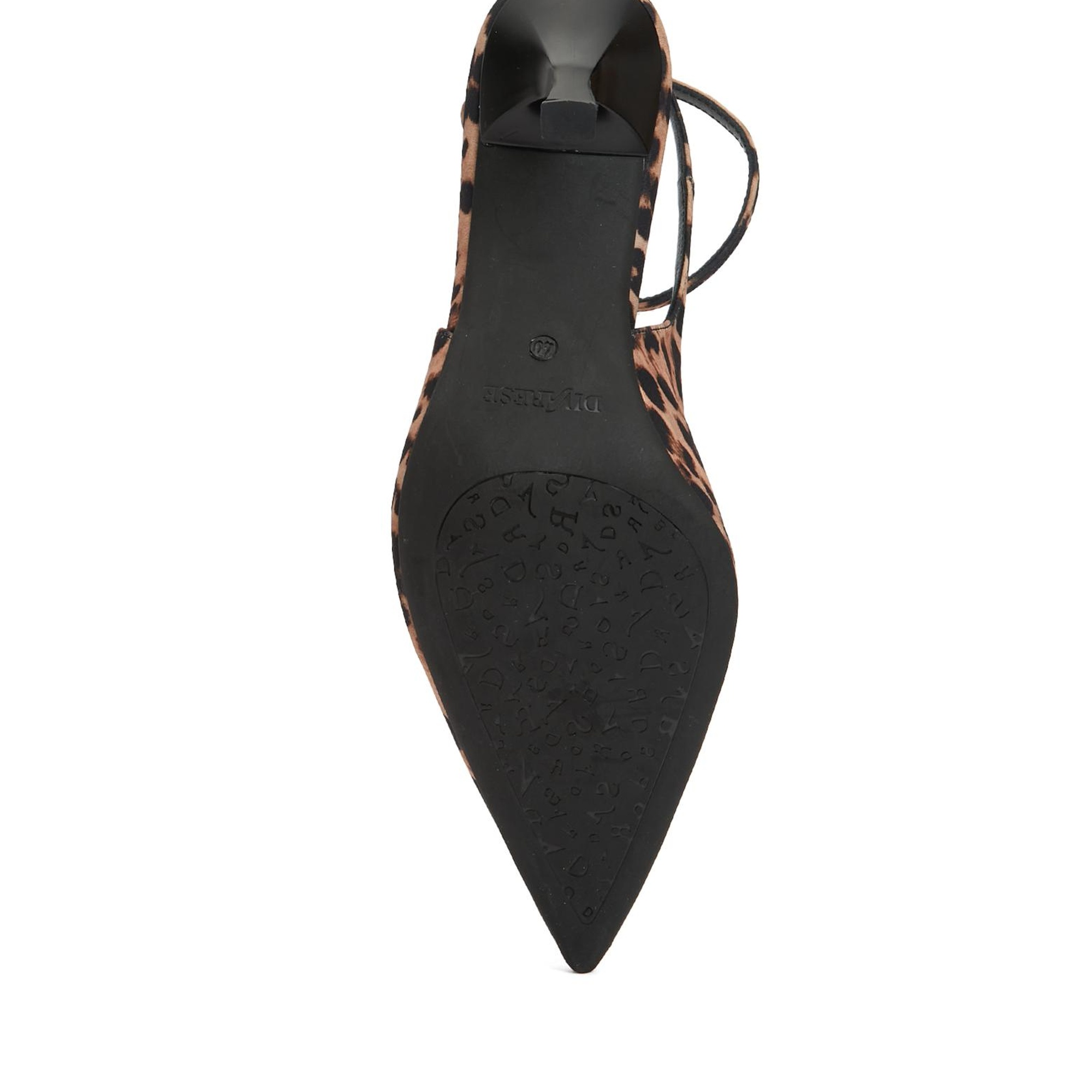 Divarese Kadın Leopar Desenli Deri Topuklu Ayakkabı