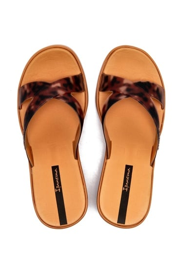  High Fashion Slide Kadın Terlik Kahverengi 35/40