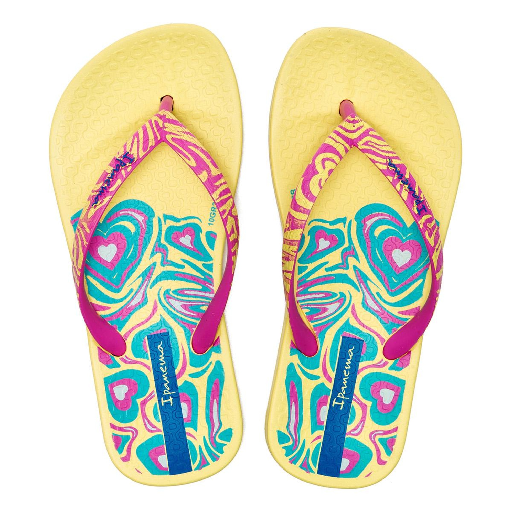 Nostalgic Hearts Çocuk Parmak Arası Terlik Sarı 25/35