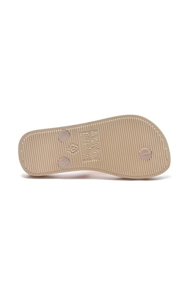  Nostalgic Hearts Çocuk Parmak Arası Terlik Bej 25/35