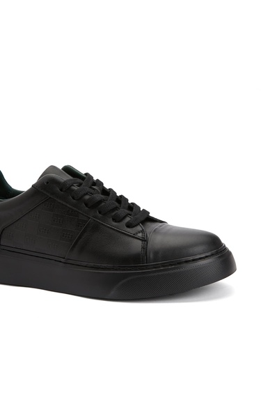  George Hogg Kadın Siyah Deri Sneaker