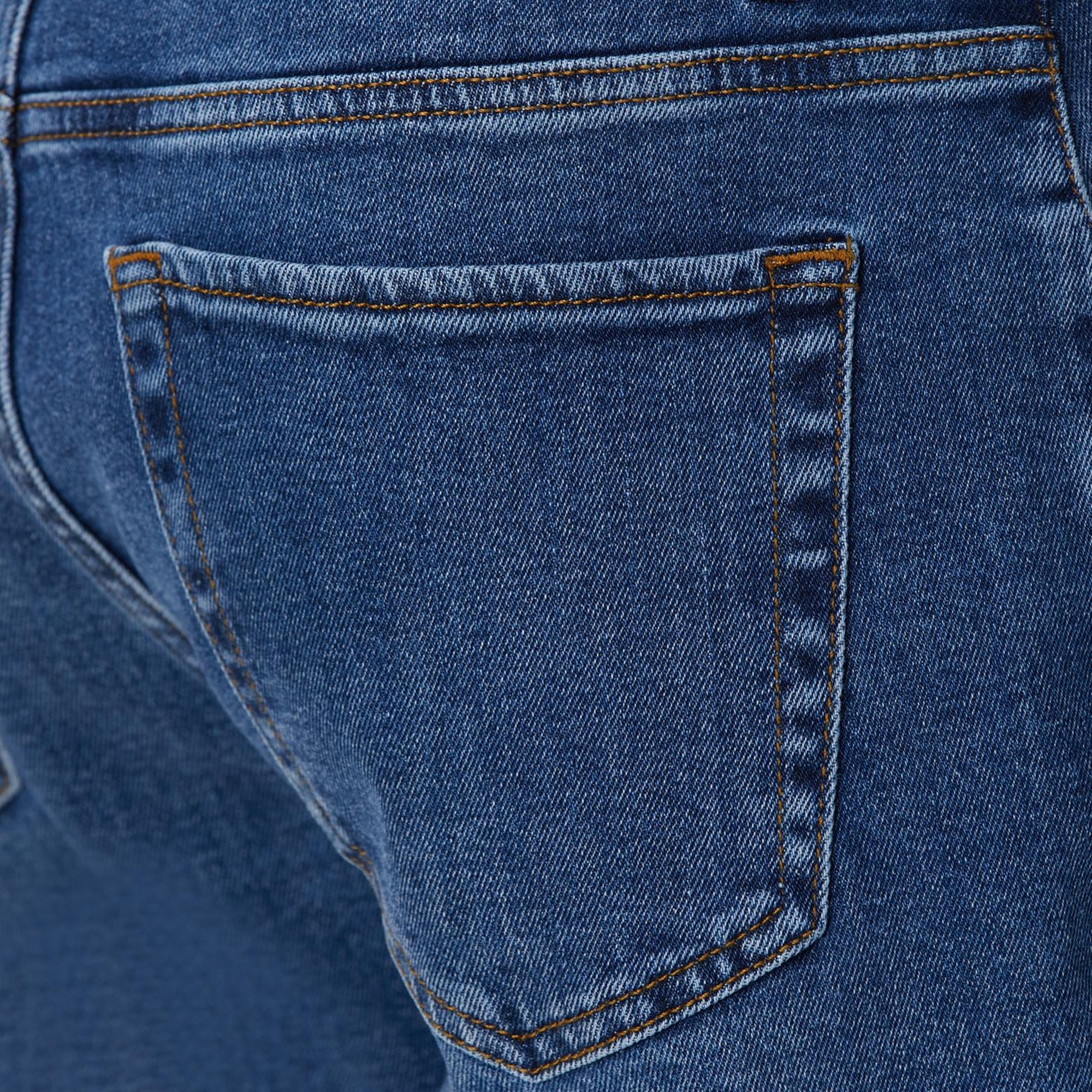 Network Erkek Mavi Denim Pantolon