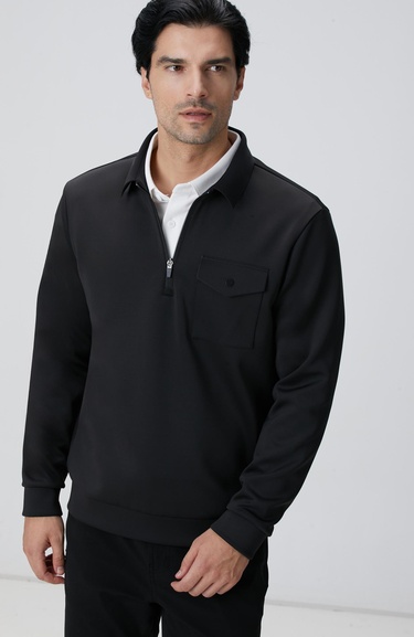  Network Erkek N-Tech Siyah Sweatshirt