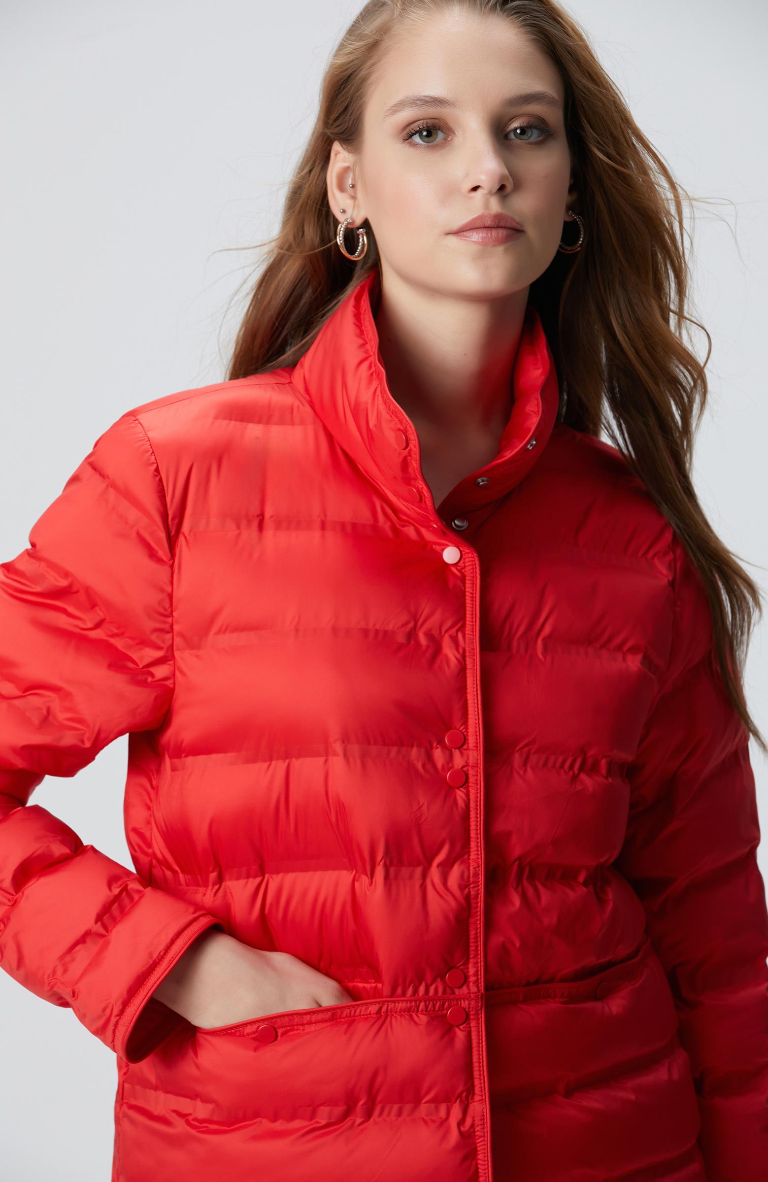 Network Kadın Kırmızı Puffer Mont