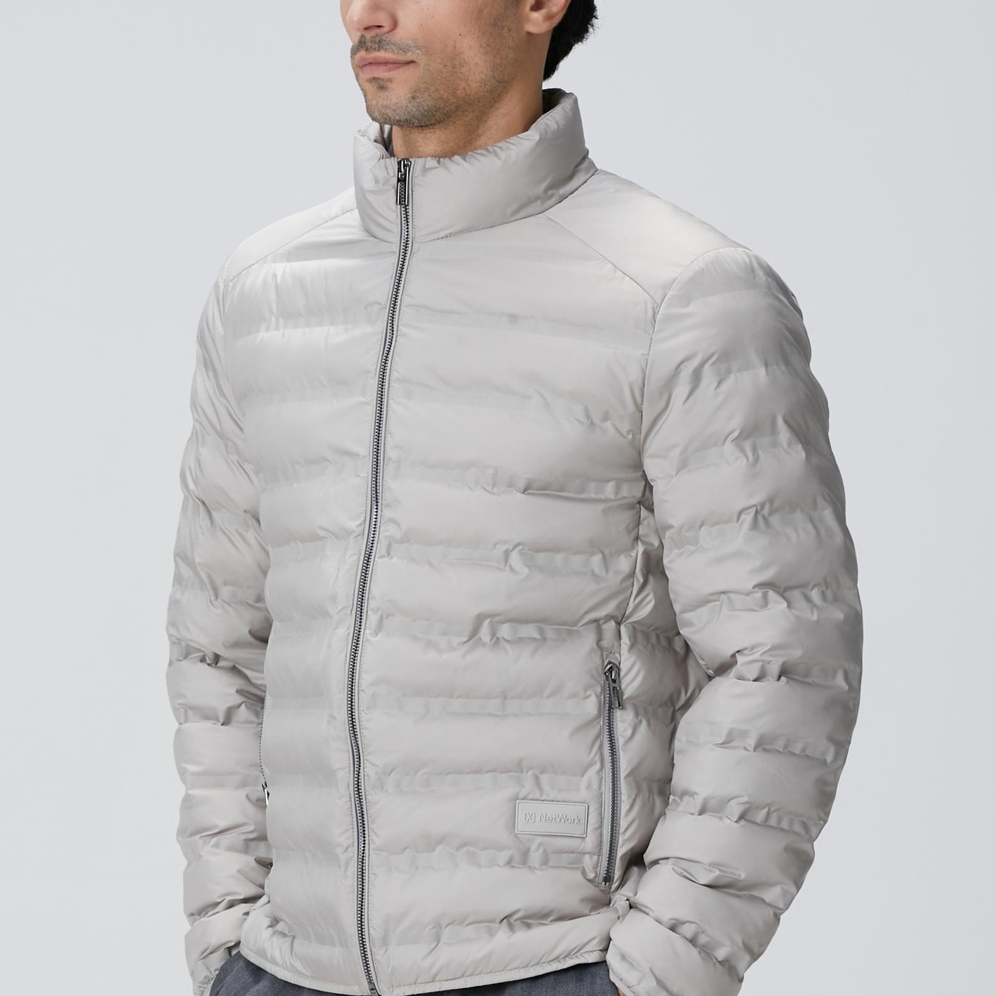 Network Erkek Taş Puffer Mont