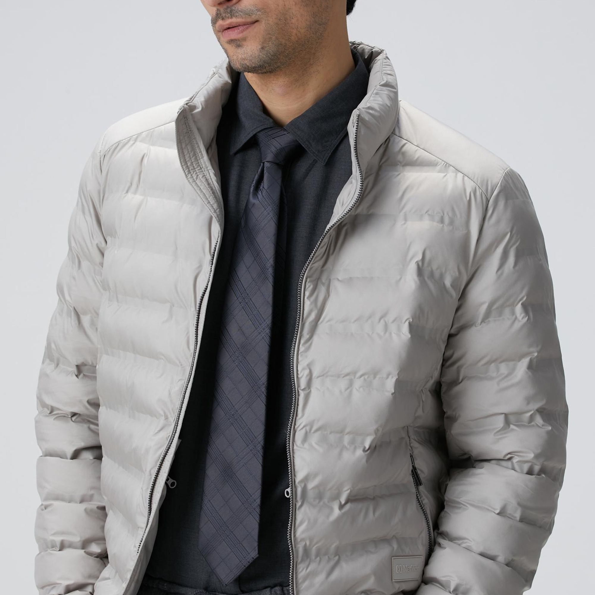 Network Erkek Taş Puffer Mont