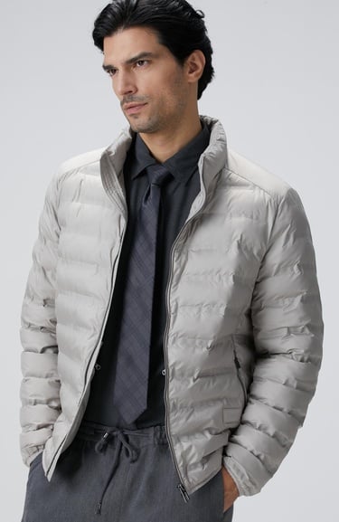  Network Erkek Taş Puffer Mont