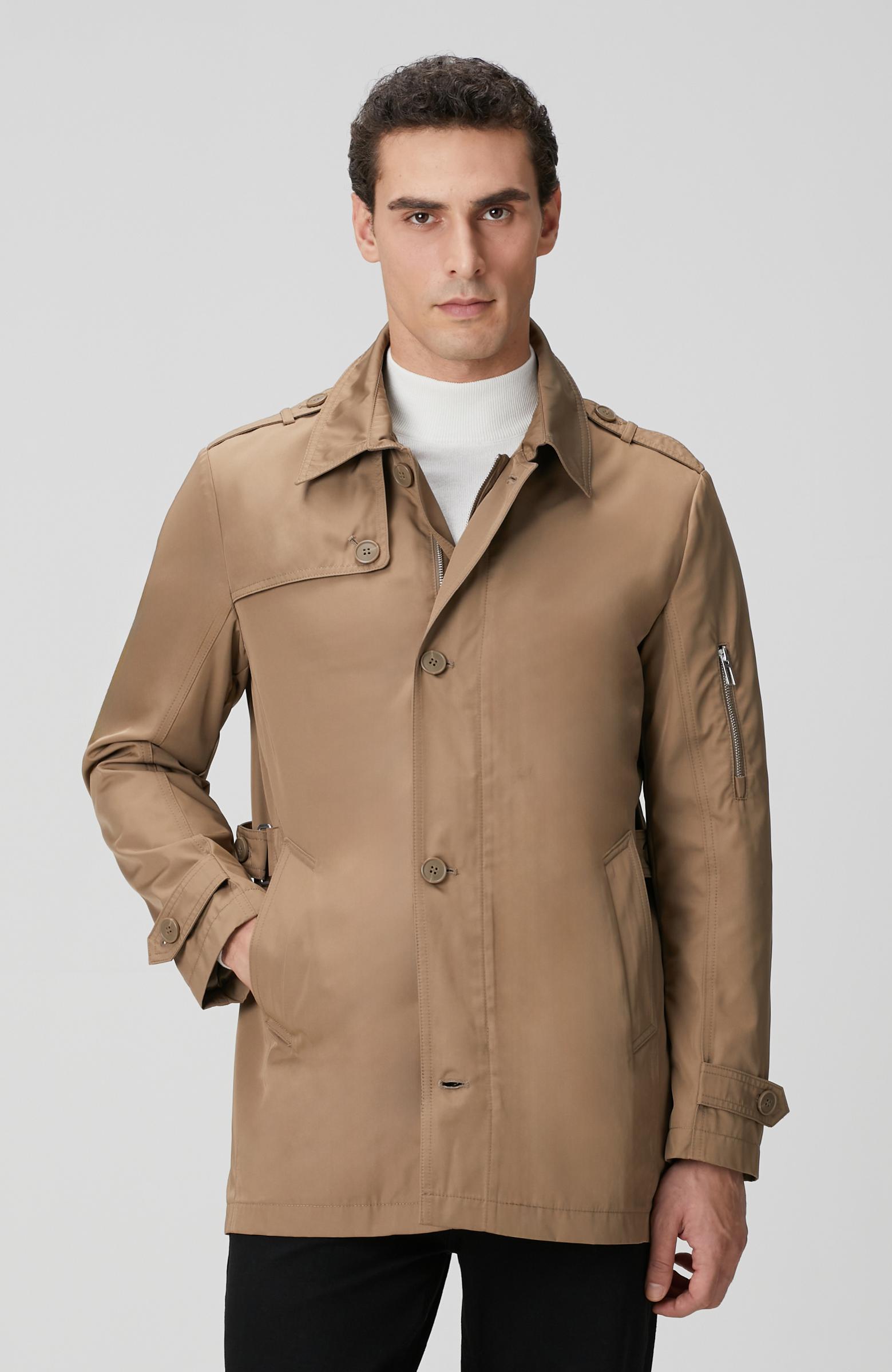 Network Erkek Vizon Trenchcoat