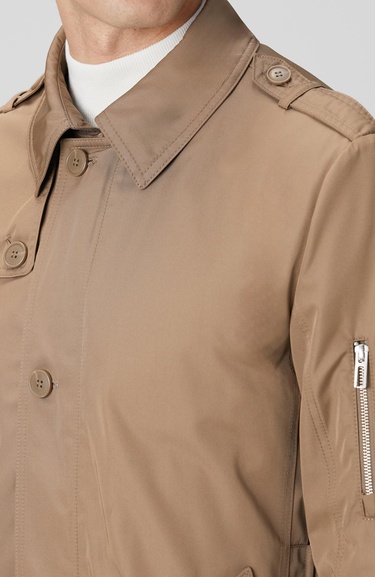  Network Erkek Vizon Trenchcoat