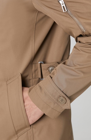  Network Erkek Vizon Trenchcoat