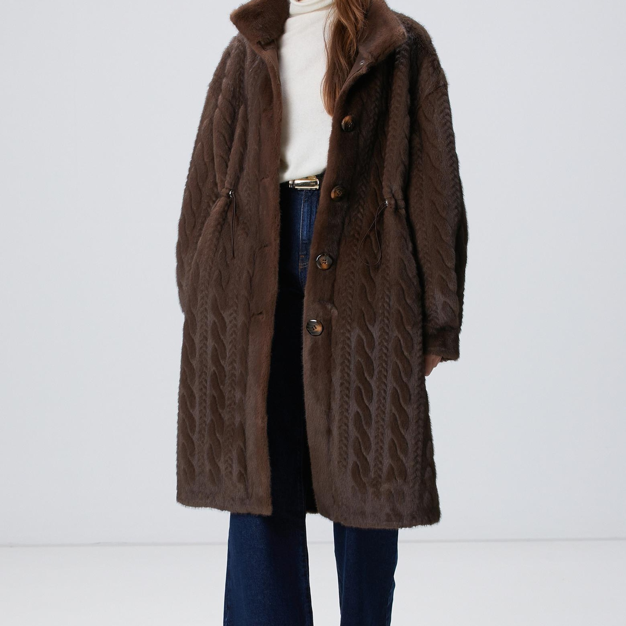 Network Kadın Koyu Lacivert Yüksek Bel Denim Pantolon