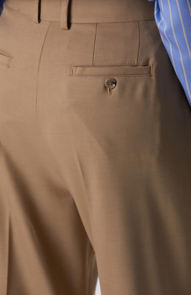  Network Kadın Camel Pileli Yüksek Bel Pantolon