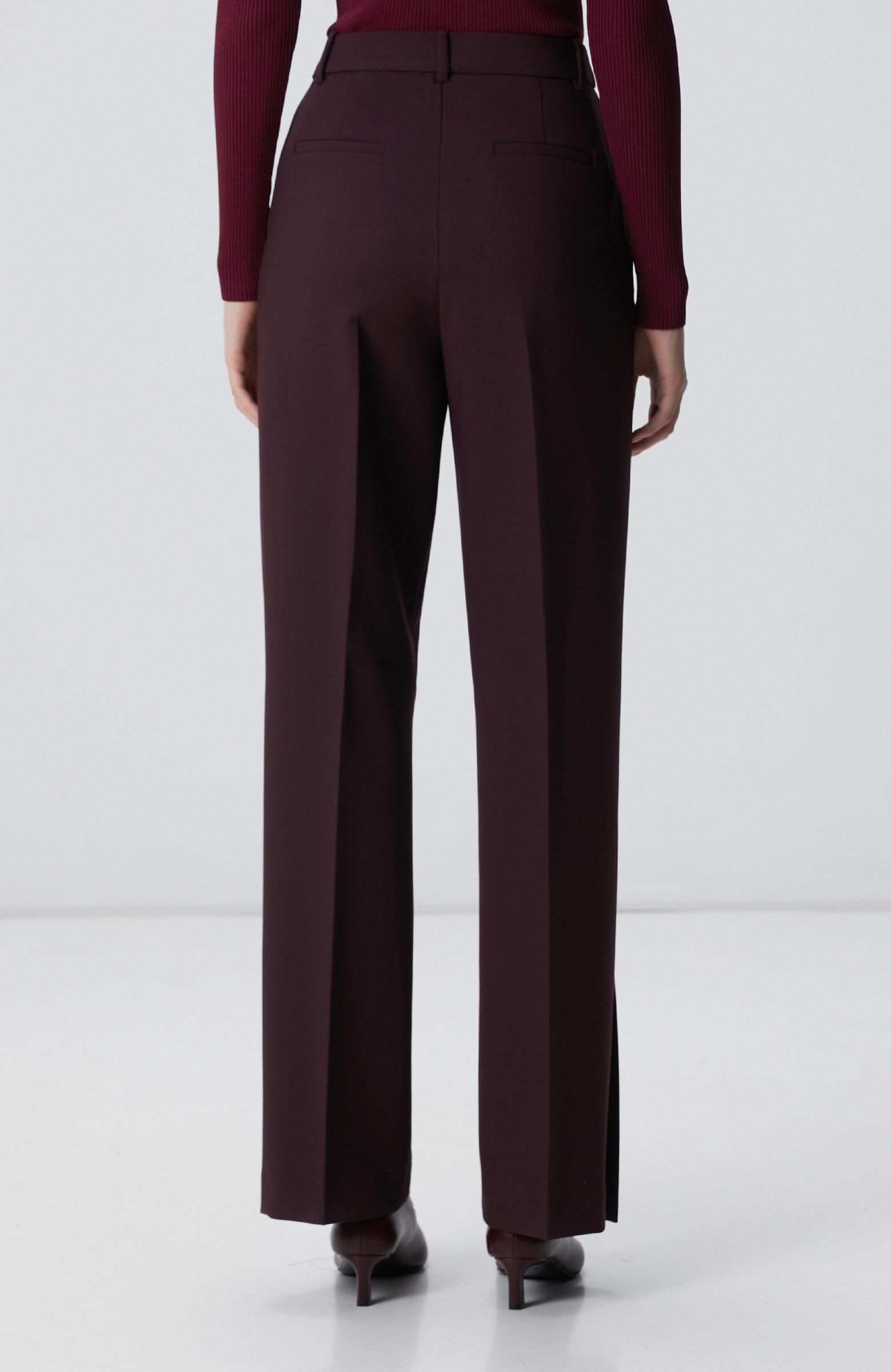 Network Kadın Vişne Paçası Yırtmaçlı Pantolon