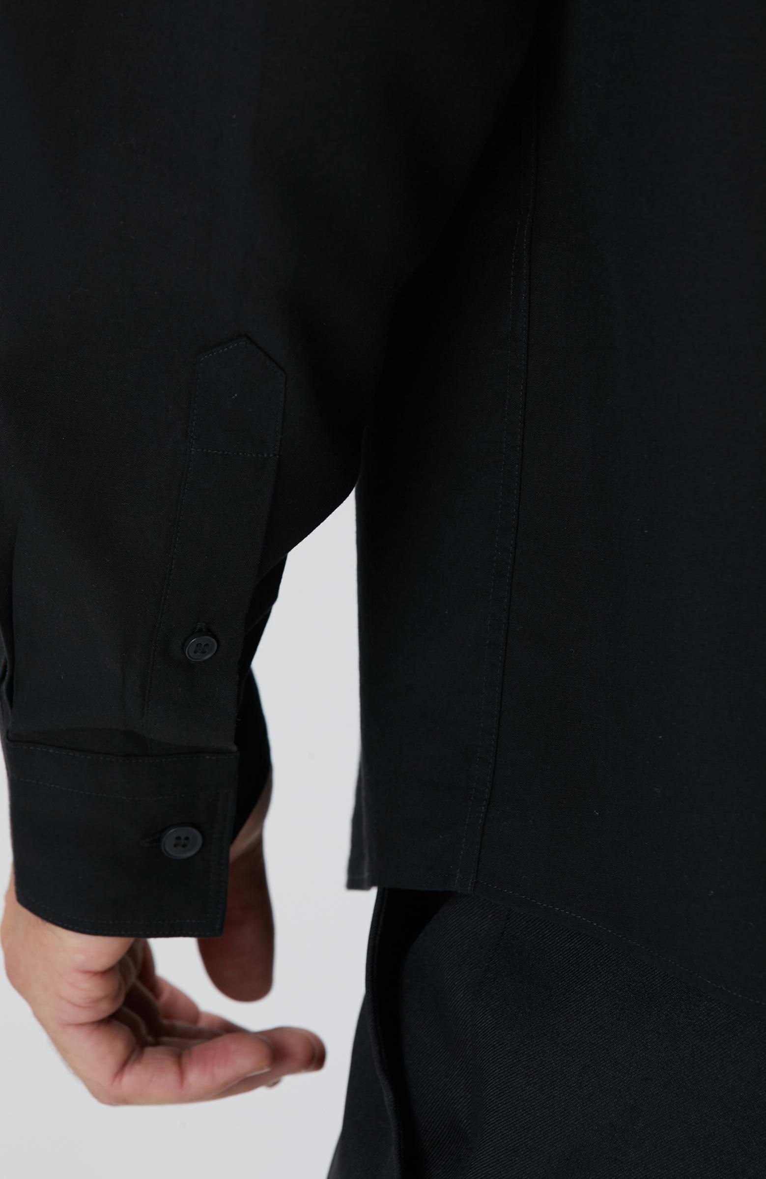  Network Erkek Siyah Yün Karışımlı Gömlek