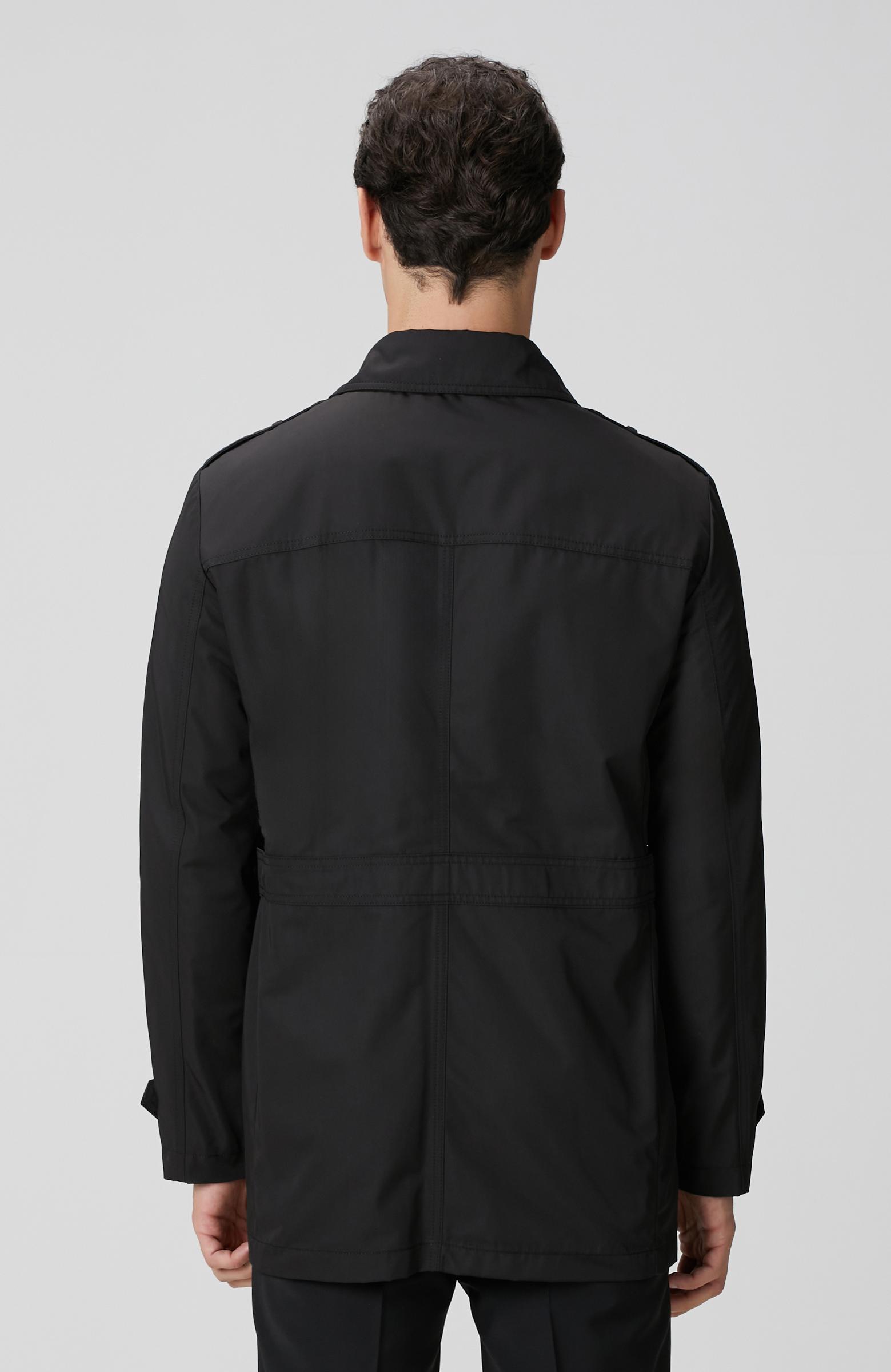 Network Erkek Siyah Trenchcoat