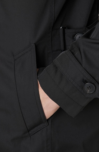  Network Erkek Siyah Trenchcoat