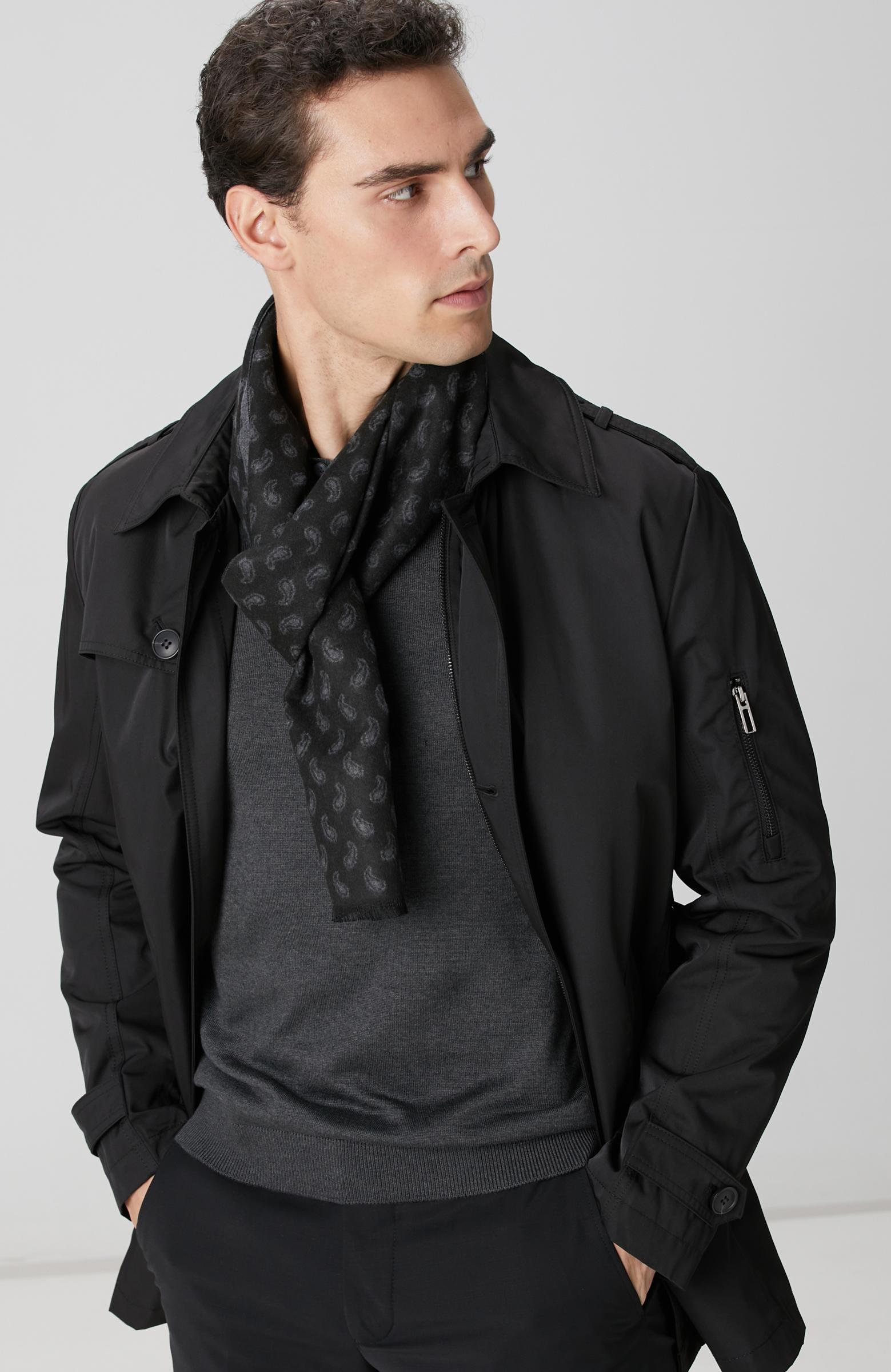 Network Erkek Siyah Trenchcoat