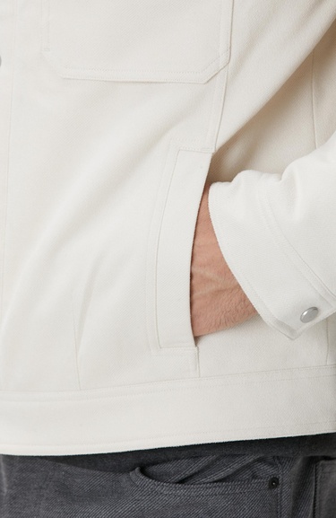  Network Erkek Kırık Beyaz Kapitoneli Bonded Mont