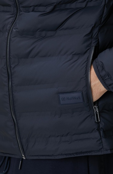  Network Erkek Lacivert Puffer Mont