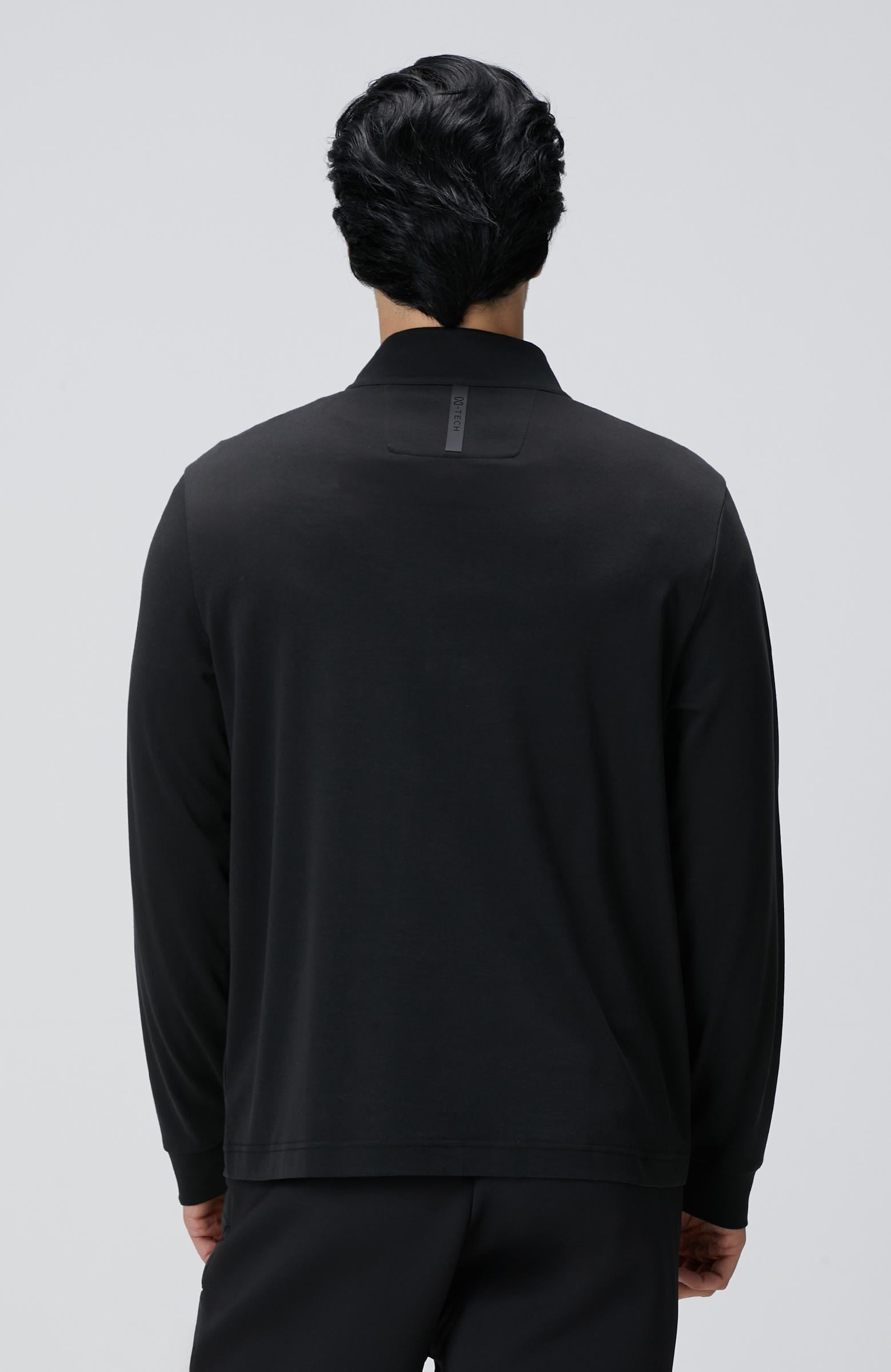 Network Erkek Siyah Uzun Kollu T-shirt