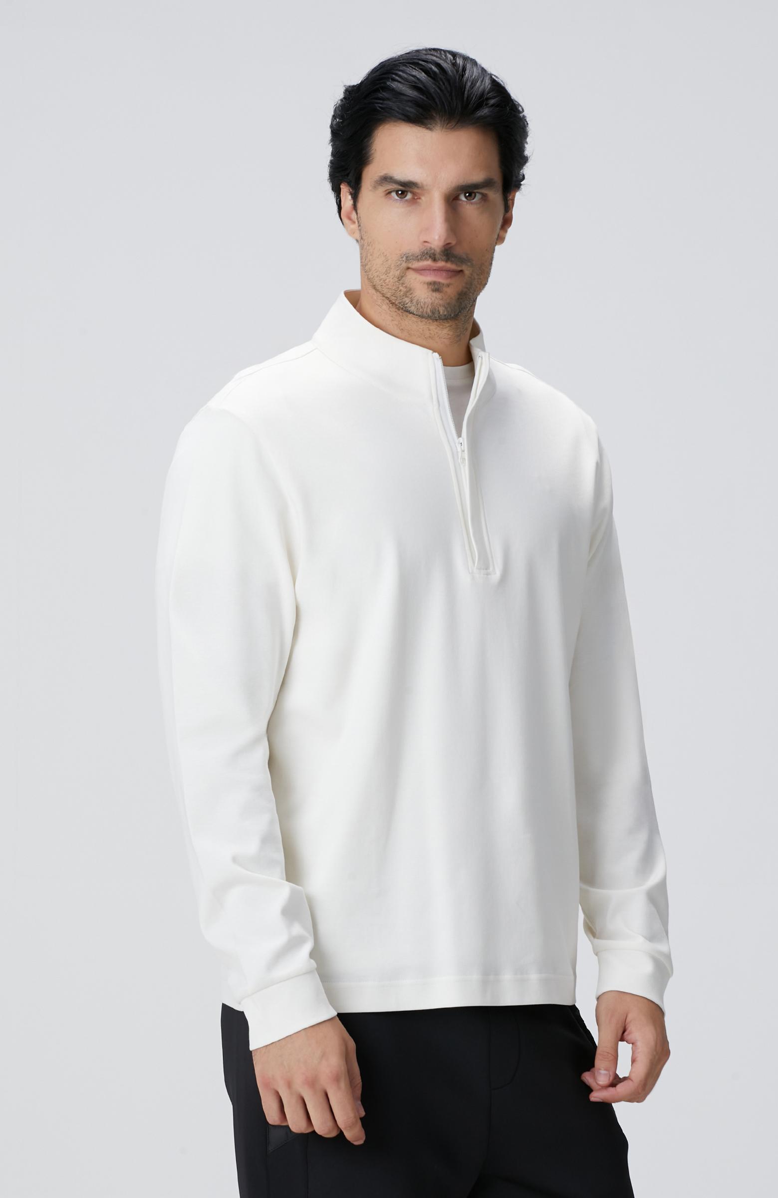 Network Erkek Kırık Beyaz Uzun Kollu T-shirt