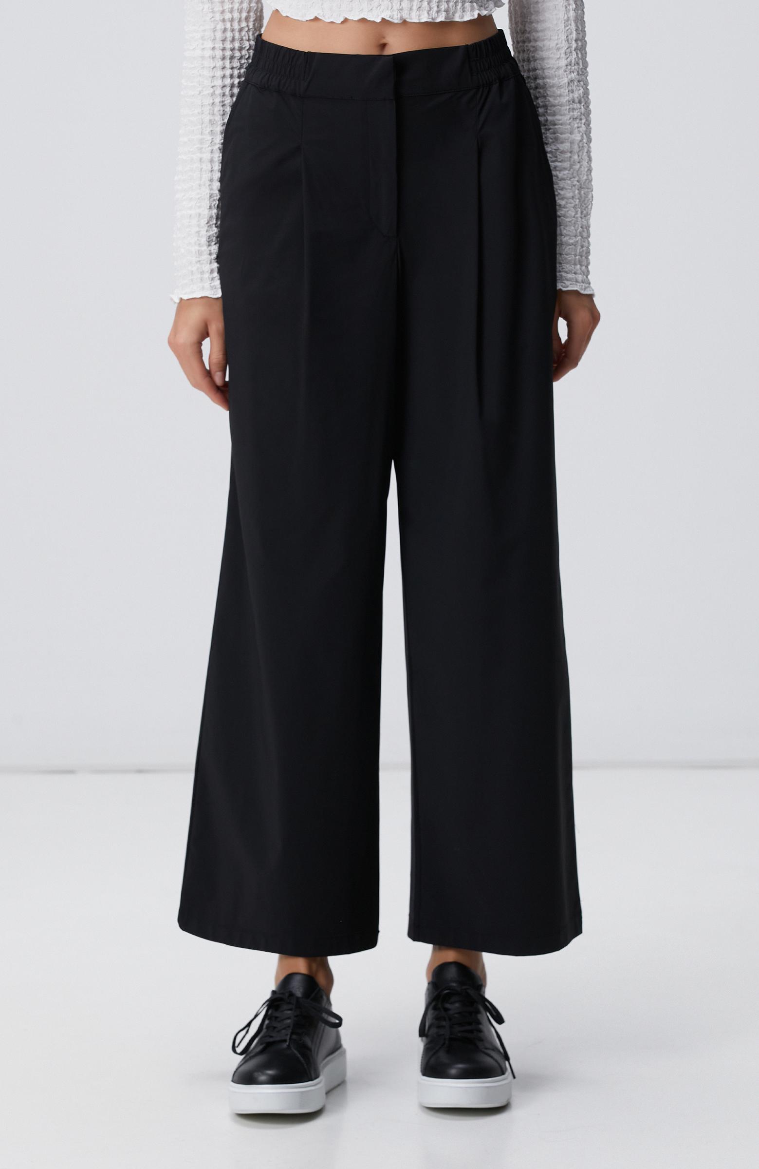 Network Kadın N-Tech Siyah Beli Lastikli Pantolon