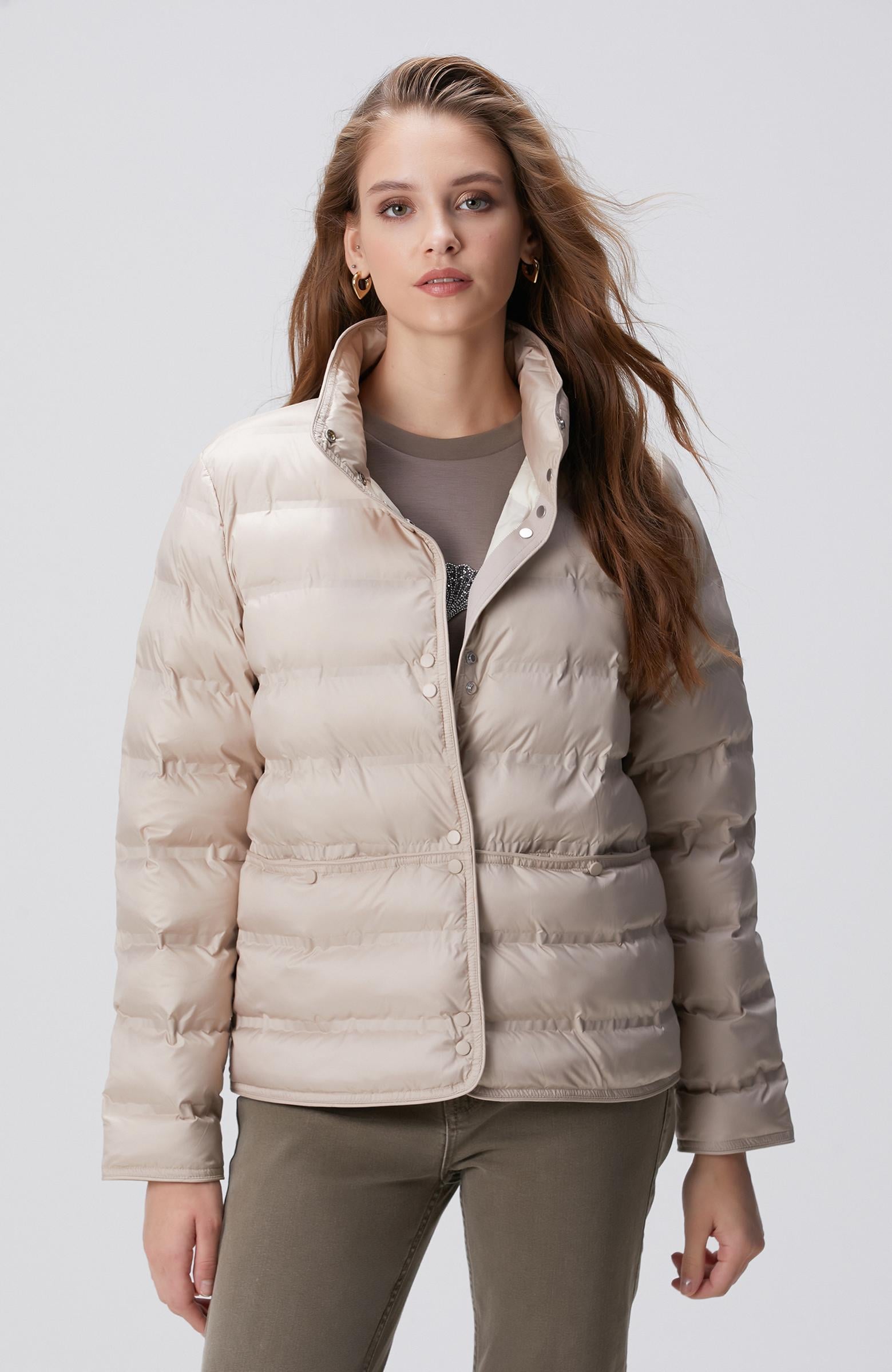  Network Kadın Taş Puffer Mont