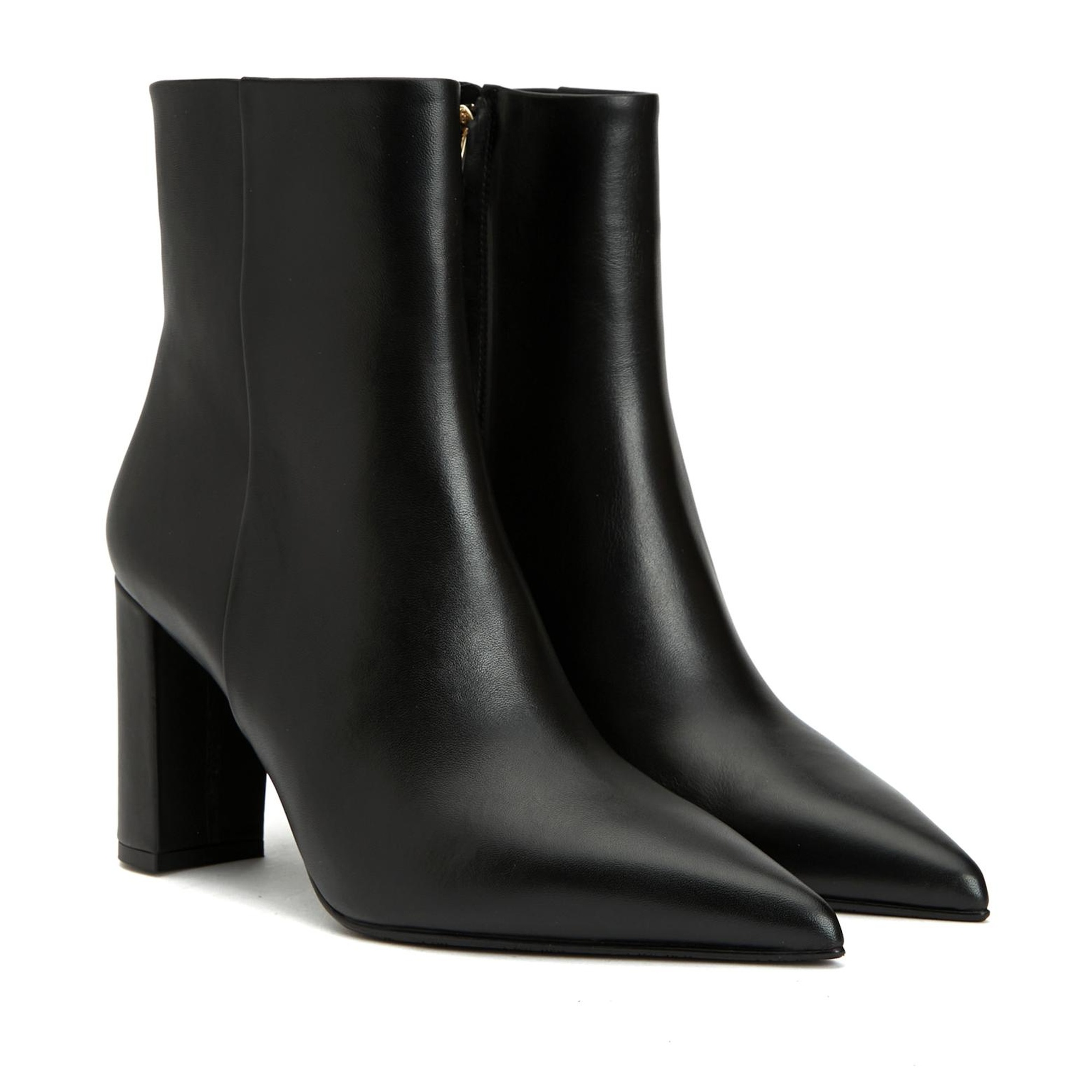 George Hogg Kadın Siyah Fermuarlı Deri Bot