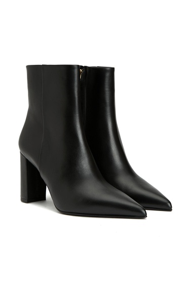  George Hogg Kadın Siyah Fermuarlı Deri Bot