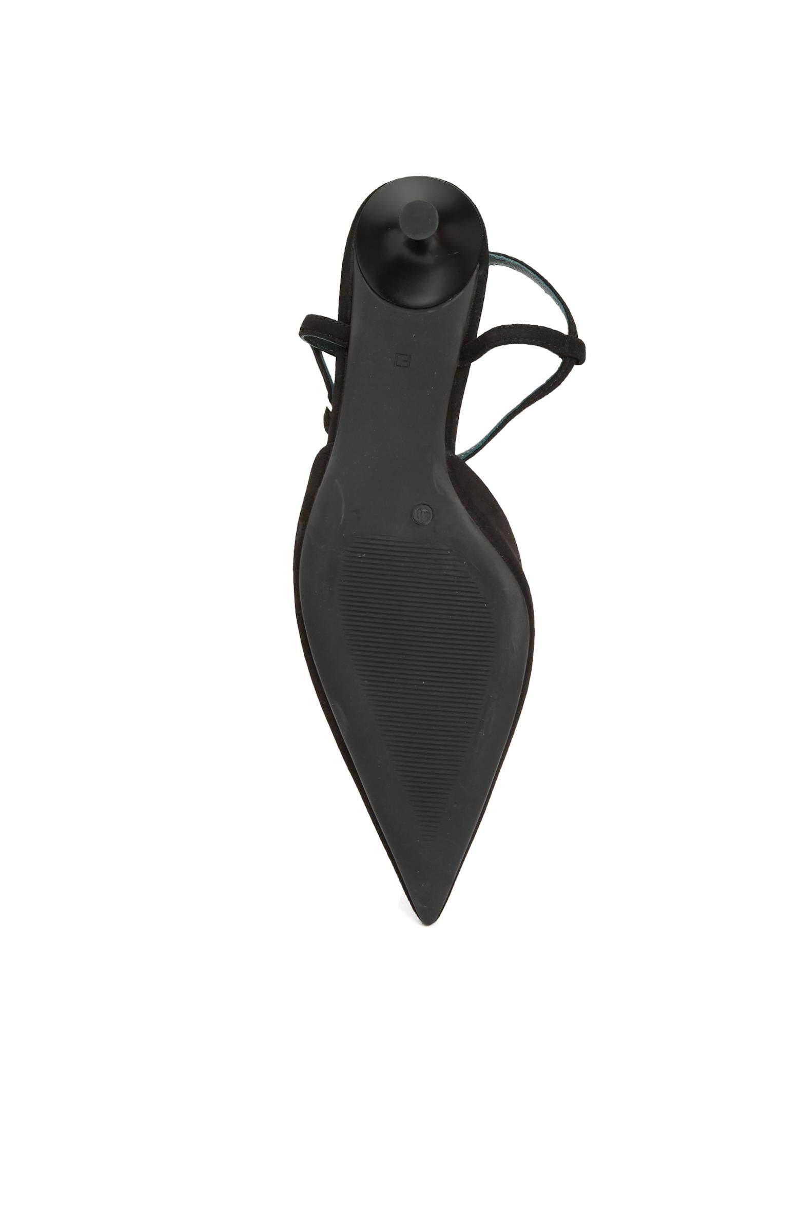 George Hogg Kadın Siyah Süet Topuklu Ayakkabı