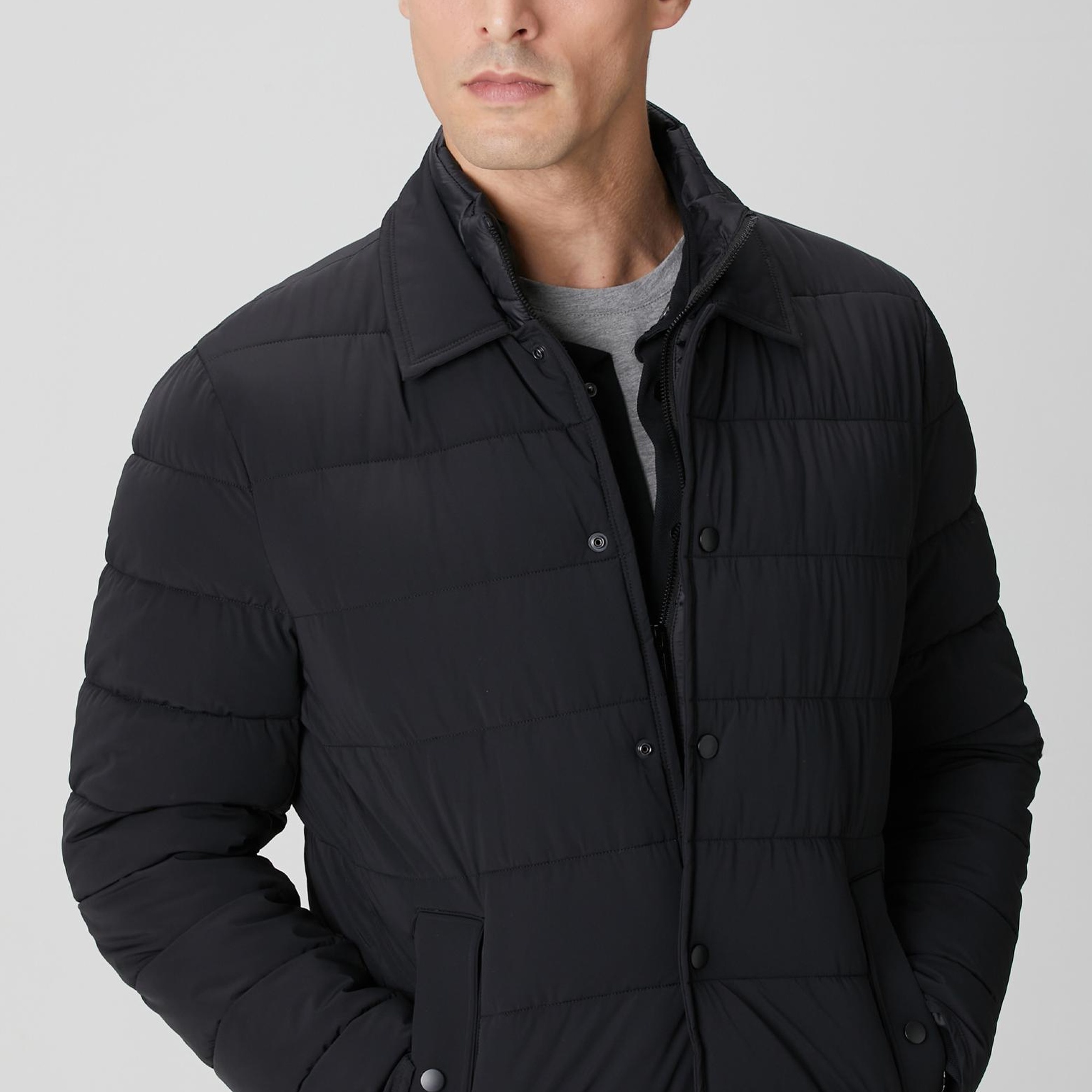 Network Erkek Siyah Puffer Coat Ceket