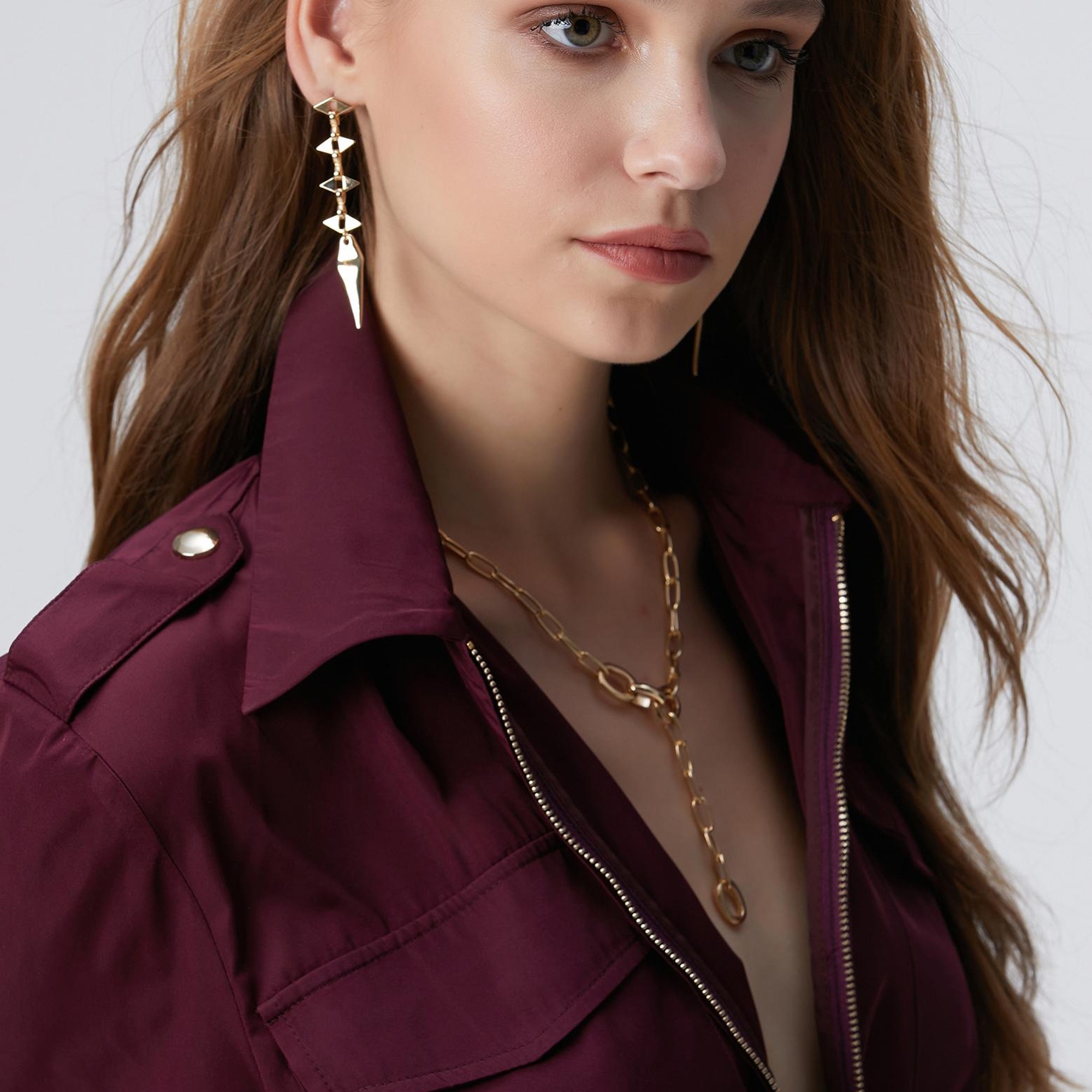 Network Kadın Gold Sallantı Küpe