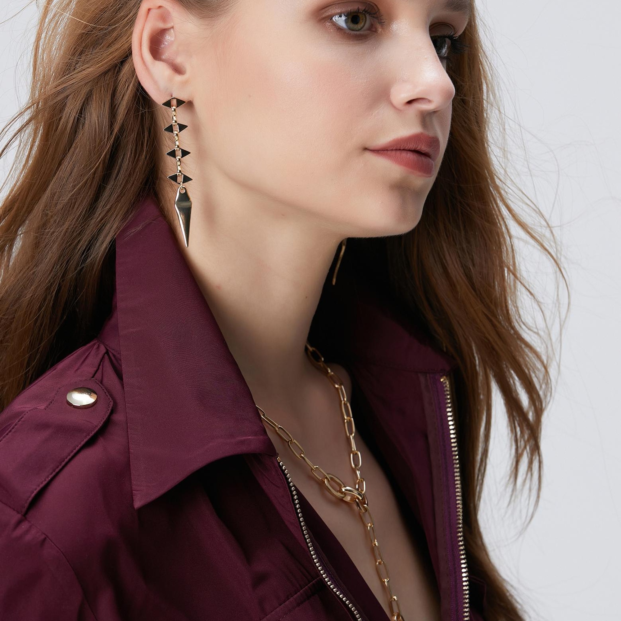 Network Kadın Gold Sallantı Küpe