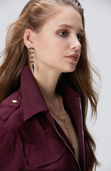  Network Kadın Gold Sallantı Küpe