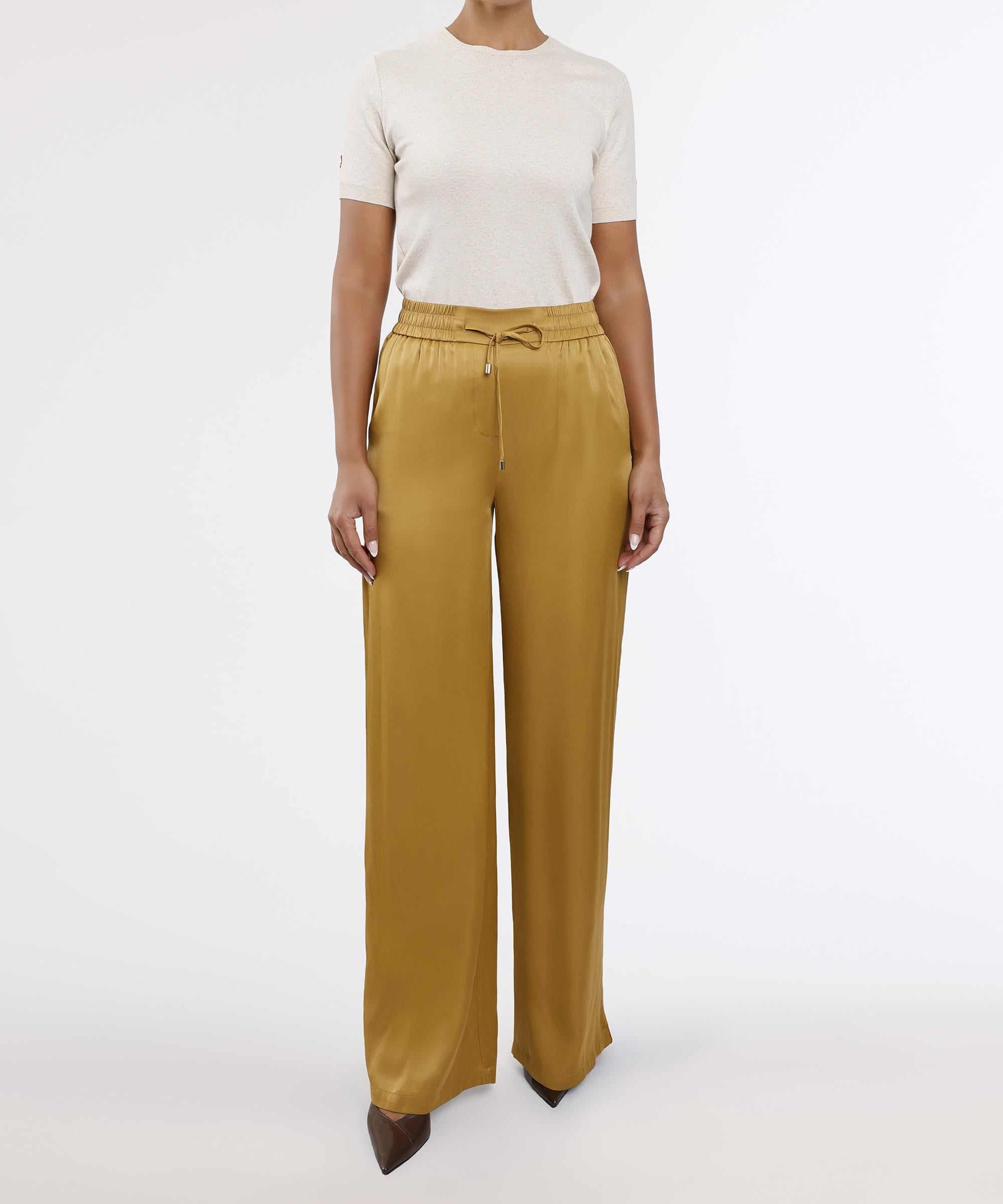 YARGICI Geniş Yüksek Bel Pantolon