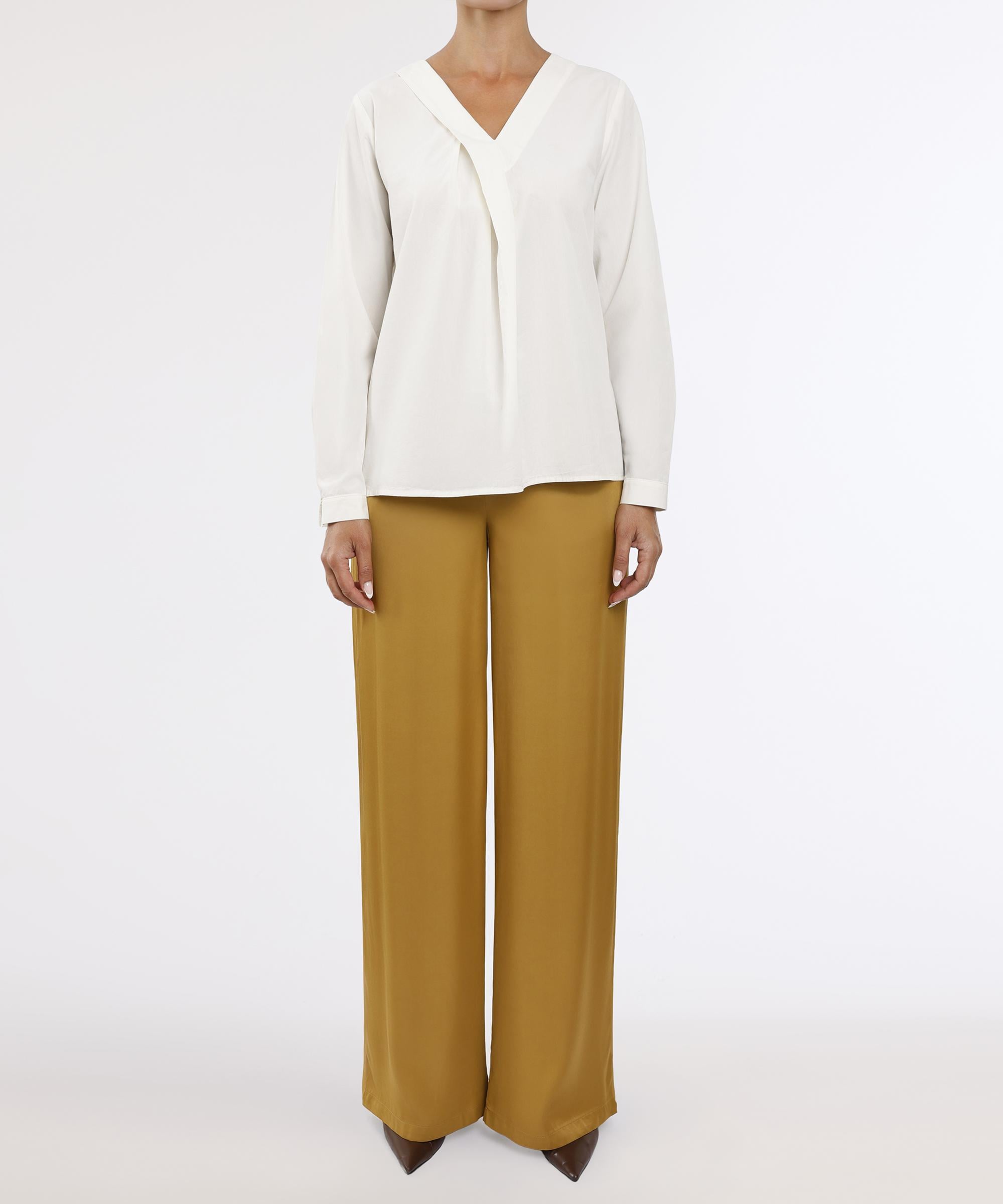  YARGICI Geniş Yüksek Bel Pantolon