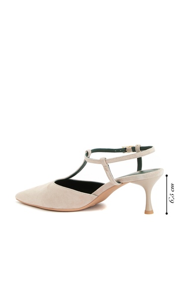  George Hogg Kadın Nude Süet Topuklu Ayakkabı